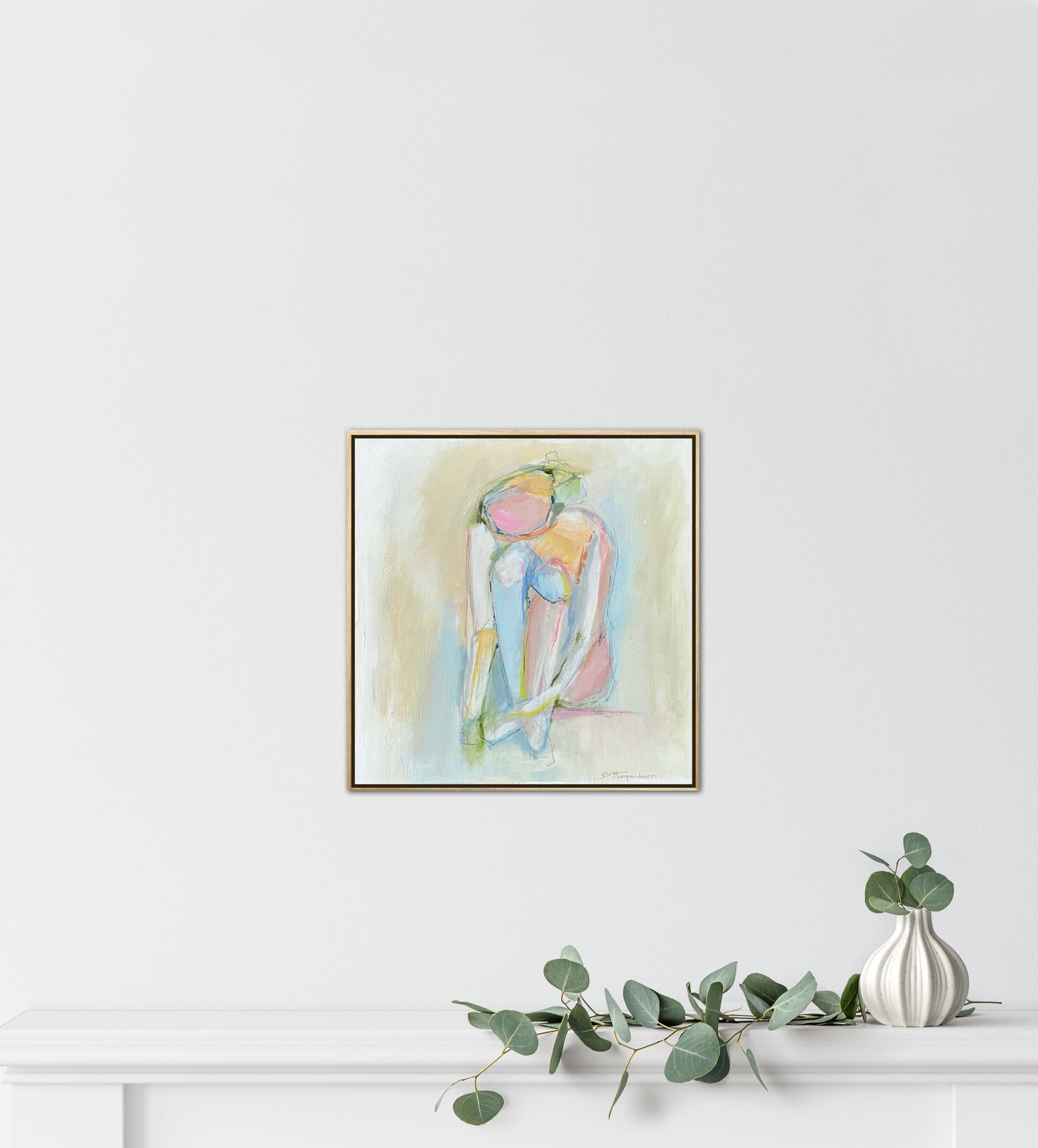 #2745 A 10 X 10 FRAMED PANEL FIGURE