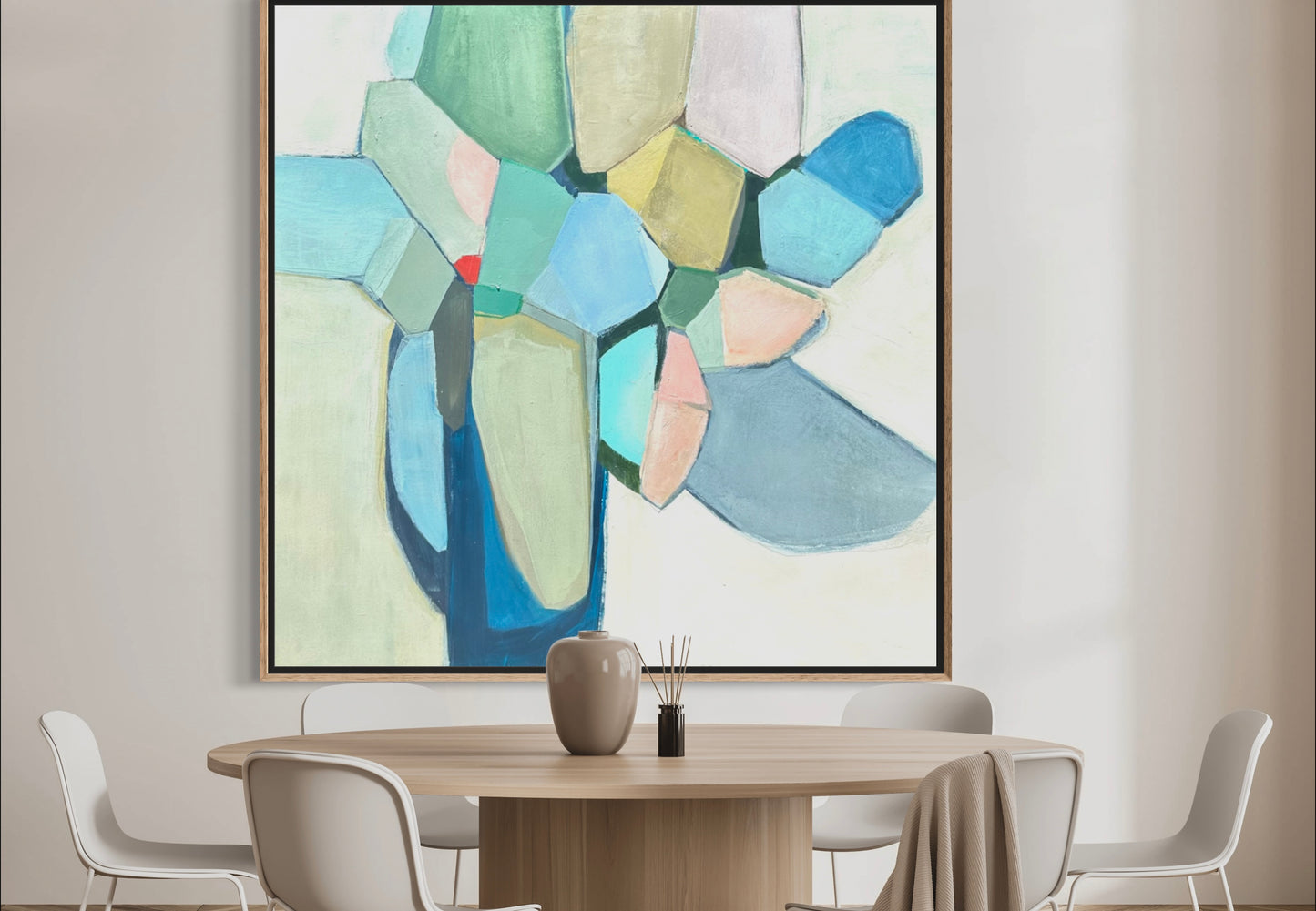#2754-B 48 x 48 FRAMED CANVAS